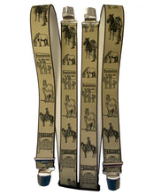 Laden Sie das Bild in den Galerie-Viewer, WESTERN Hosenträger Cowboy Country (beige)