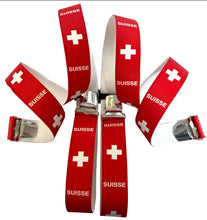 Laden Sie das Bild in den Galerie-Viewer, SCHWEIZ HOSENTRÄGER Switzerland (Fahne)