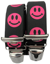 Laden Sie das Bild in den Galerie-Viewer, SMILEY - Hosenträger - WITZIG LUSTIG (Pink)