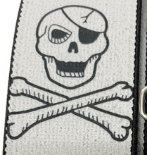 Laden Sie das Bild in den Galerie-Viewer, PIRATEN-TOTENKOPF Hosenträger (Weiss)