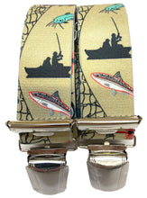 Laden Sie das Bild in den Galerie-Viewer, Hosenträger Angler Fischer Netz (beige)