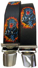 Laden Sie das Bild in den Galerie-Viewer, PANTHER Hosenträger elegant (Schwarz/Feuer)