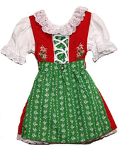 Laden Sie das Bild in den Galerie-Viewer, Rotes Dirndl mit SCHÜRZE in 4 Farben