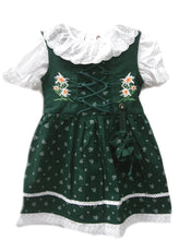 Laden Sie das Bild in den Galerie-Viewer, Dirndl mit BLUMENMUSTER inkl. BORTE in 5 verschiedenen Farben