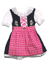 Laden Sie das Bild in den Galerie-Viewer, Dirndl in BLAU mit SCHÜRZE in 4 verschiedenen Farben
