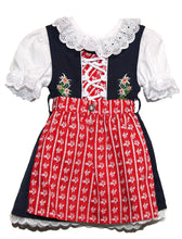 Laden Sie das Bild in den Galerie-Viewer, Dirndl in BLAU mit SCHÜRZE in 4 verschiedenen Farben