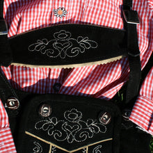 Laden Sie das Bild in den Galerie-Viewer, Kinder-Lederhose schwarz KURZ 2 - 10 Jahre
