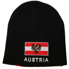 Laden Sie das Bild in den Galerie-Viewer, Haube AUSTRIA schwarz mit Wappen