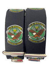 Laden Sie das Bild in den Galerie-Viewer, U.S. MARINE Hosenträger - Marines - Screaming Eagles - Adler (blau)