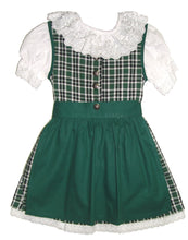 Laden Sie das Bild in den Galerie-Viewer, Dirndl mit KAROMUSTER mit SCHÜRZE in 5 verschiedenen Farben