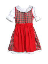 Laden Sie das Bild in den Galerie-Viewer, Dirndl mit KAROMUSTER mit SCHÜRZE in 5 verschiedenen Farben